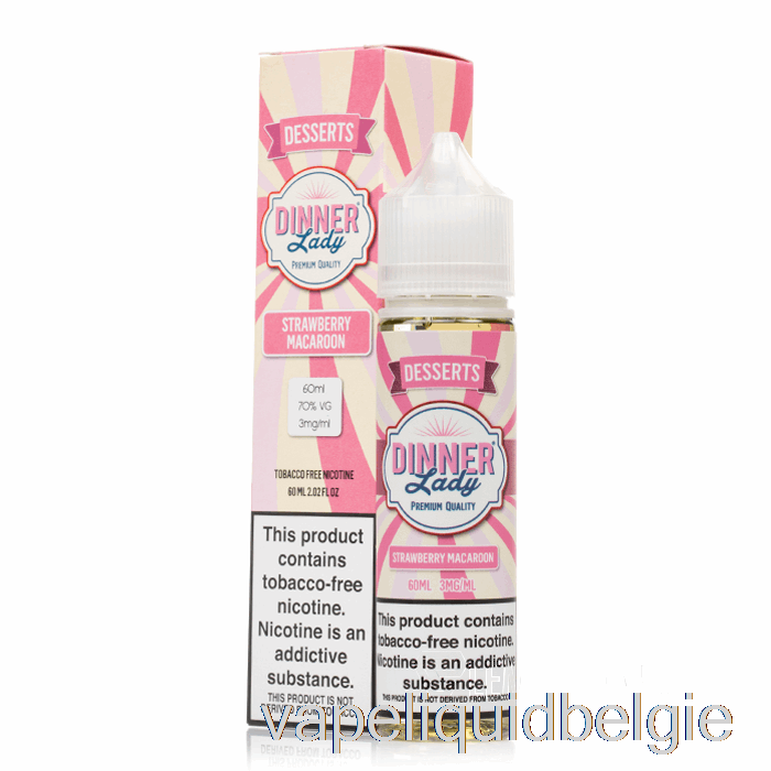 Vape Smaken Aardbei Macaron - Vape Diner Lady E-liquid - 60ml 3mg